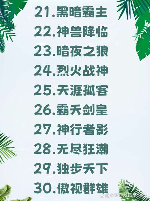 王者游戏名字男生俩字霸气高冷,王者游戏网名男简单两字?-第3张图片-多林游戏 王者游戏名字男生俩字霸气高冷,王者游戏网名男简单两字?-第3张图片-多林游戏