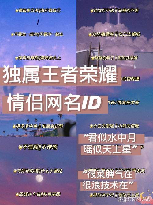 王者名字情侣俩字,王者荣耀名字情侣俩字(最新)-第4张图片-多林游戏 王者名字情侣俩字,王者荣耀名字情侣俩字(最新)-第4张图片-多林游戏